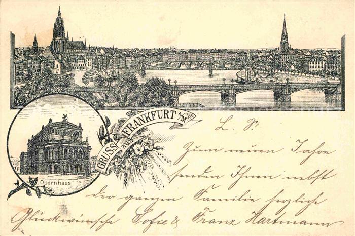 Frankfurt Main Opernhaus Brueckenpartie