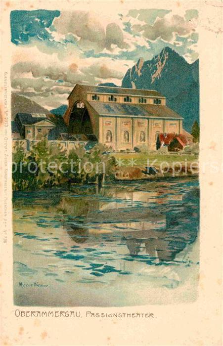 OBERAMMERGAU Bayern Passionstheater Kuenstlerkarte