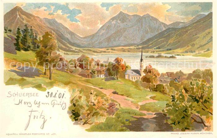 Schliersee Kuenstlerkarte
