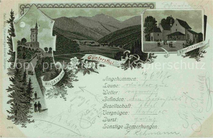 Guenterstal Freiburg Lorettokapelle Hildathurm