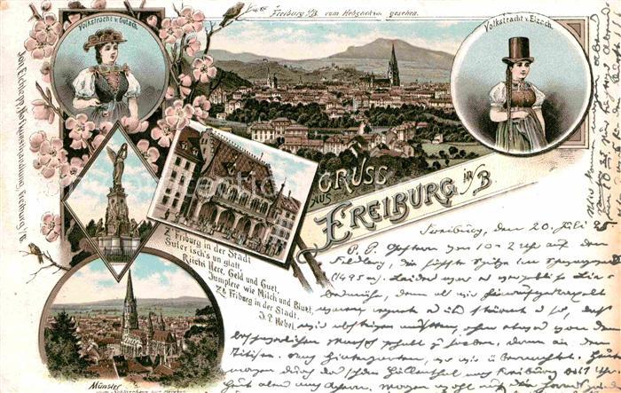 Freiburg Breisgau Trachten Gutach und Elzach Muenster