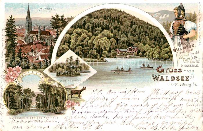 Waldsee Breisgau Seepartie Schloss Karthhaus Muenster Tracht