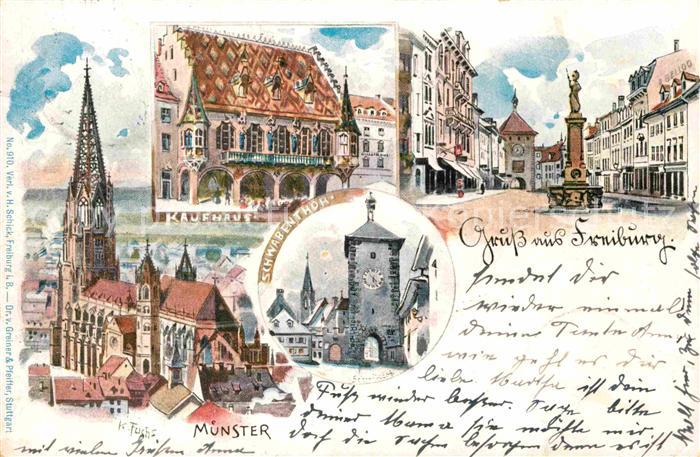 Freiburg Breisgau Muenster Kaufhaus