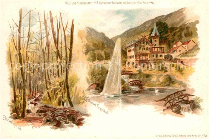 Schoenthal Pfalz Kuenstlerkarte c. Jobmann 98