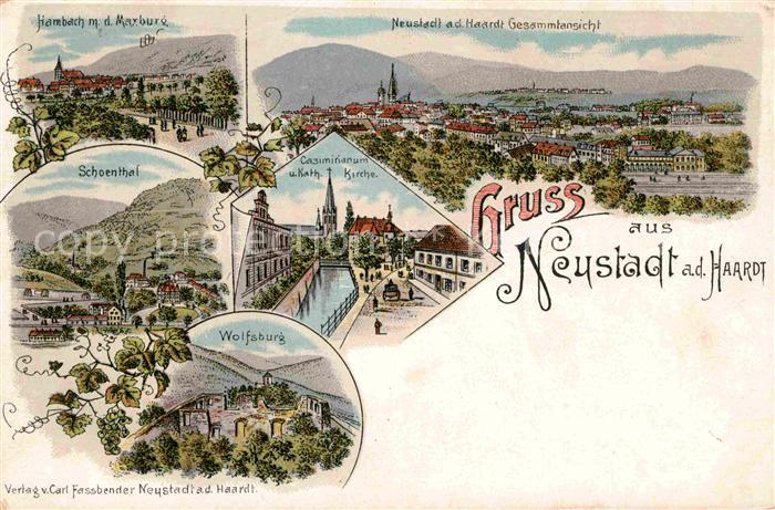 Neustadt Haardt Hambach mit Maxburg Schoenthal Wolfsburg Casimirianum