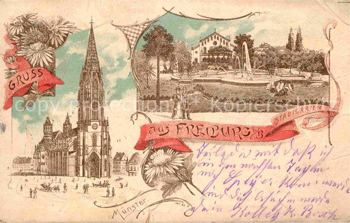 Freiburg Breisgau Stadtgarten Muenster