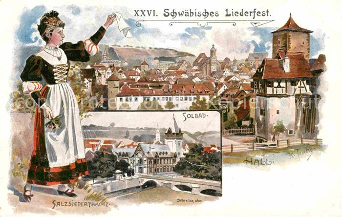 Schwaebisch Hall Solbad Salzsiedertracht Panorama