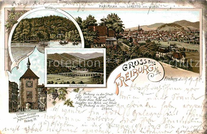 Freiburg Breisgau Martinstor Waldsee Guenthersthal