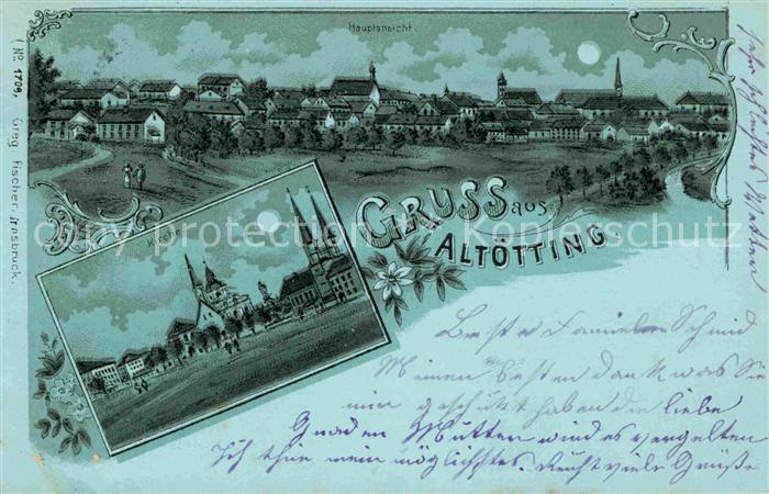 Altoetting Panorama Kirchen