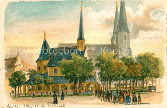 ALToeTTING Bayern Heilige Capelle Kuenstlerkarte