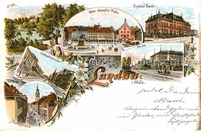 Landau Pfalz Max-Joseps-Platz Institut Becht Ostbahnstrasse Marktstrasse