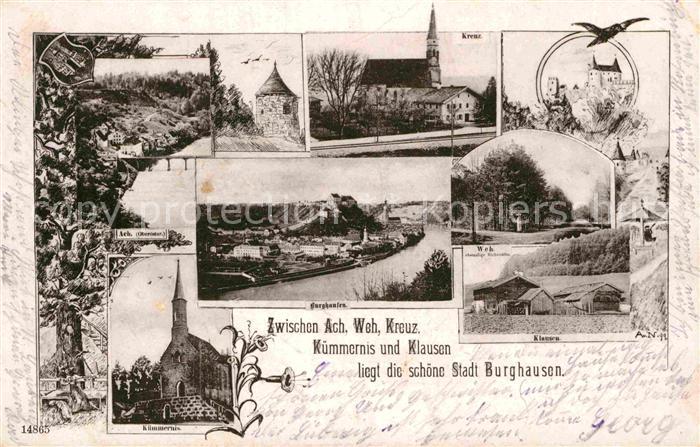 Burghausen Oberbayern Kuemmernis Klausen Kreuz Ach Weh