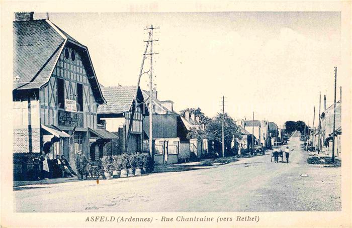 Asfeld Ardennes Rue Chantraine vers Rethel