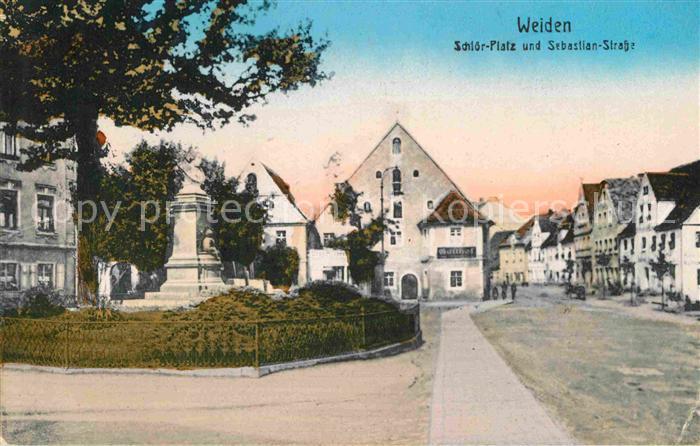 Weiden Oberpfalz Schloer-Platz und Sebastian-Strasse