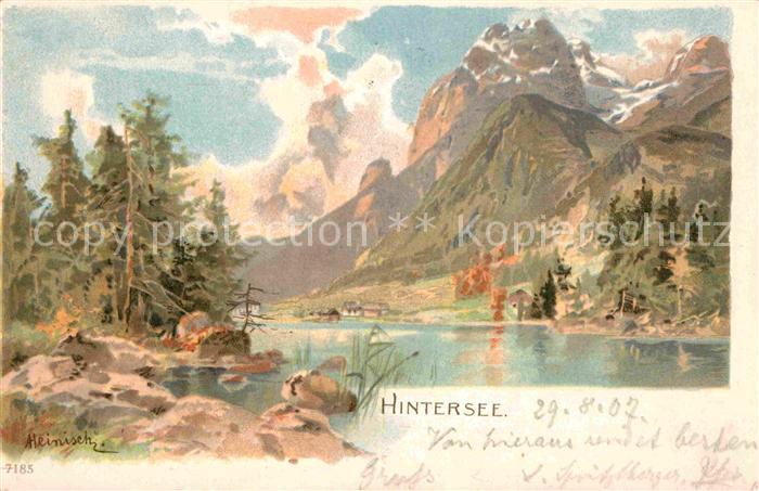 Hintersee Allgaeu Kuenstlerkarte