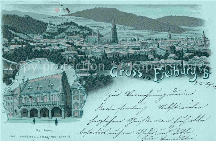 Freiburg Breisgau Kaufhaus Panorama