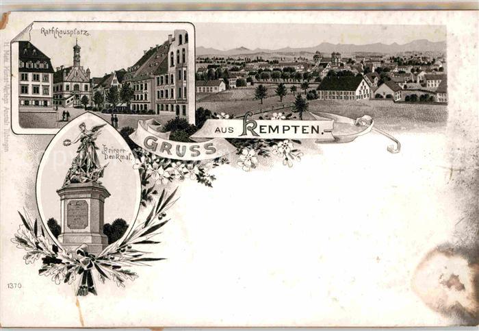 Kempten Allgaeu Rathausplatz Kriegerdenkmal