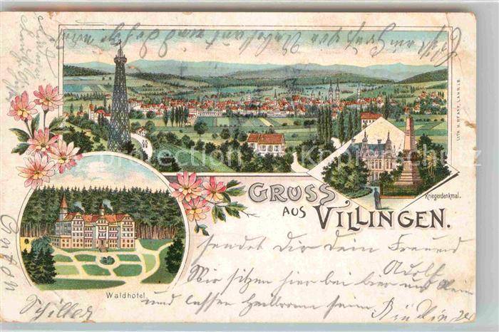 Villingen-Schwenningen Panorama Kriegerdenkmal Waldhotel