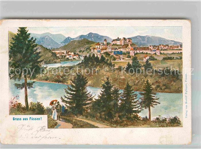 Fuessen Allgaeu Partie am Fluss