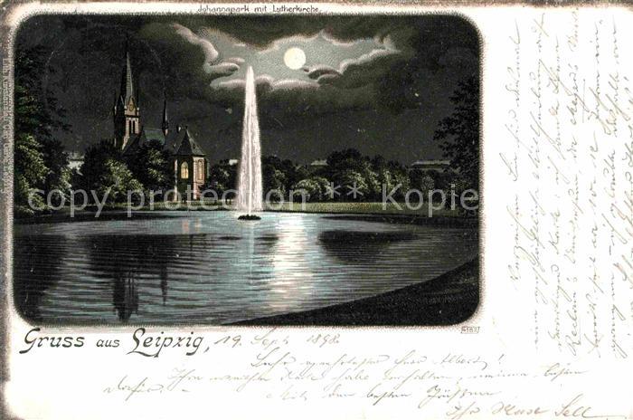 LEIPZIG Sachsen Johannapark Lutherkirche