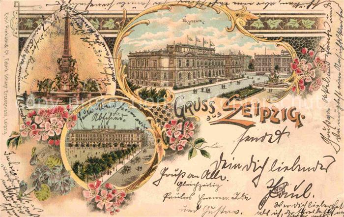 LEIPZIG Sachsen Museum Post Mendebrunnen