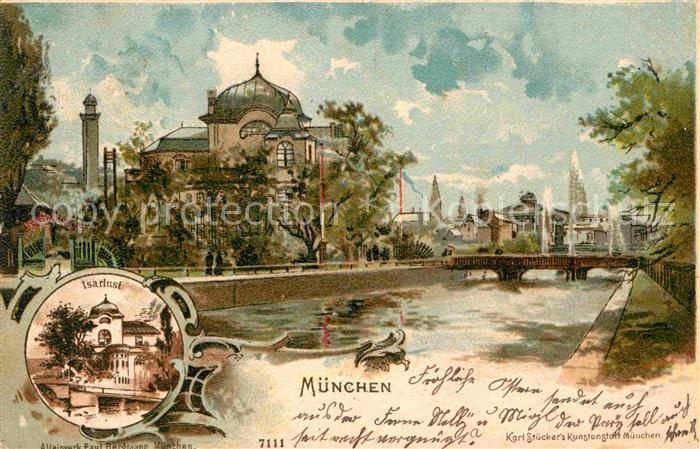 Muenchen Bayern Isarlust