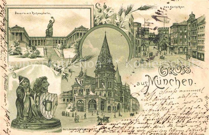 Muenchen Bayern Karlsthor Bavaria Ruhmeshalle