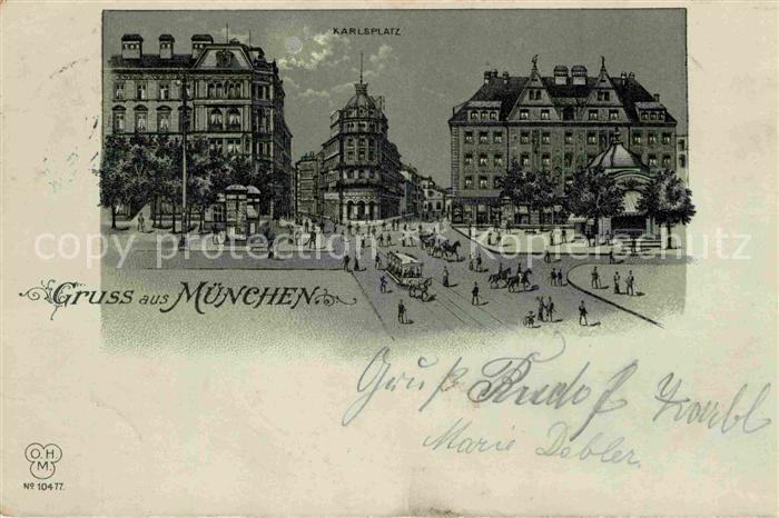 Muenchen Bayern Karlsplatz