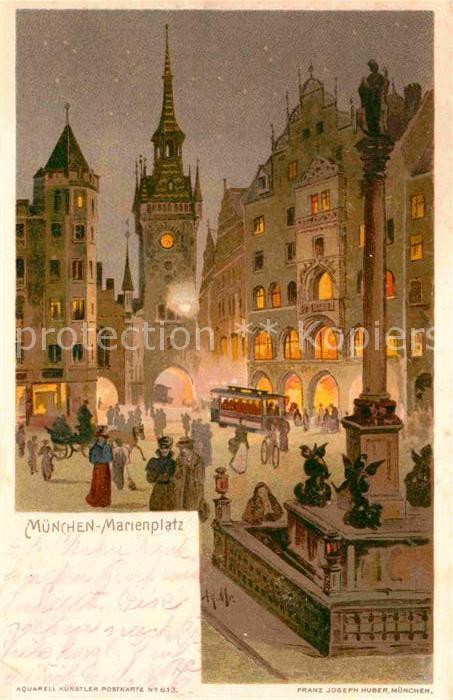 Muenchen Bayern Marienplatz
