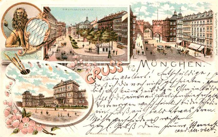 Muenchen Bayern Promenadenplatz Karlstor