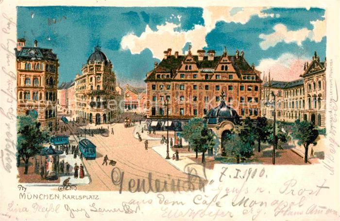 Muenchen Bayern Karlsplatz
