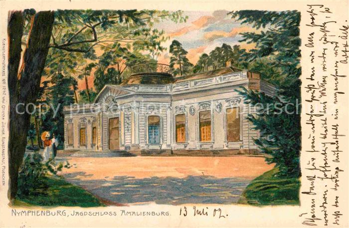 Muenchen Bayern Nymphenburg Jagdschloss Amalienburg