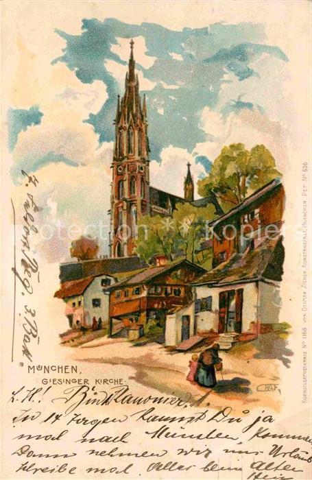 Muenchen Bayern Giesinger Kirche