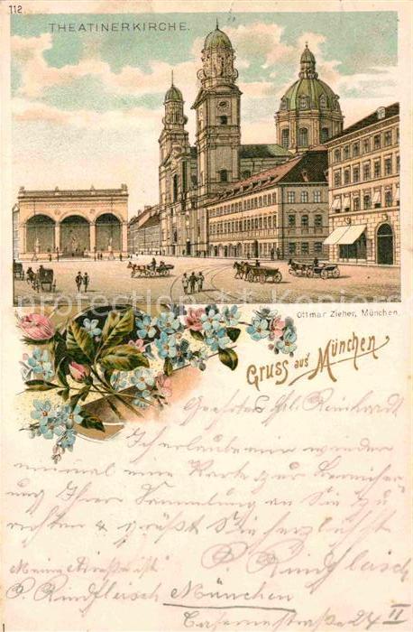 Muenchen Bayern Theatinerkirche