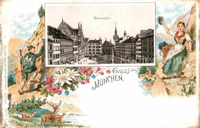 Muenchen Bayern Marienplatz