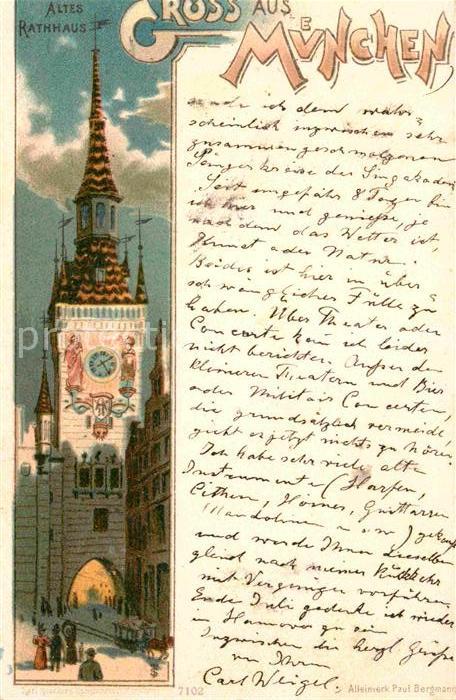 Muenchen Bayern Altes Rathaus