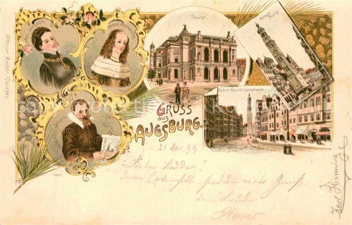 Augsburg Theater Phil. Welser Agnes Bernauer Perlach Turm