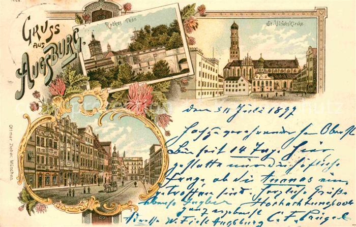 Augsburg St. Ulrichkirche Rotes Tor