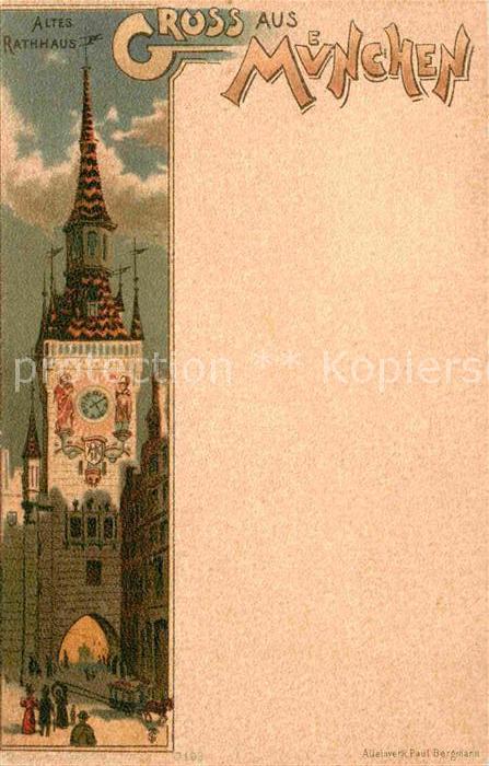 Muenchen Bayern Altes Rathaus