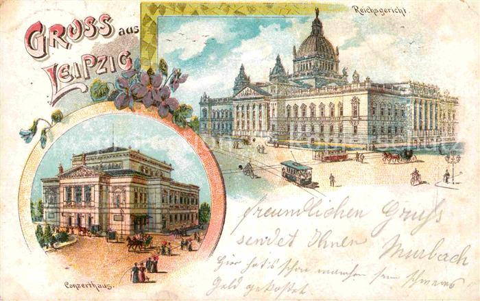 LEIPZIG Sachsen Reichsgericht Conzerthaus