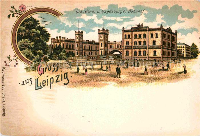 LEIPZIG Sachsen Dresdener Magdeburger Bahnhof