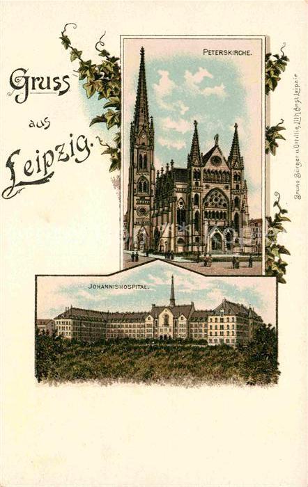 LEIPZIG Sachsen Peterskirche Johannishospital