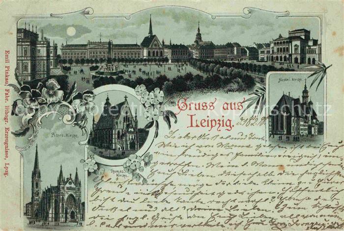 LEIPZIG Sachsen Peterkirche Thomaskirche