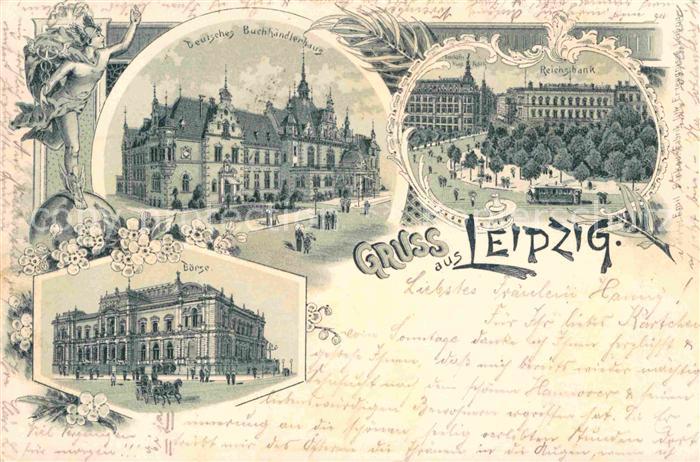 LEIPZIG Sachsen Reinsbank Deutsches Buchhaendlerhaus Boerse