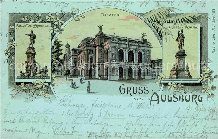Augsburg Friedens-Denkmal Theter Augustus-Brunnen