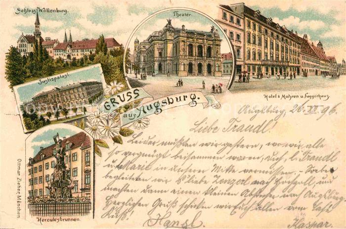 Augsburg Hotel 3 Mohren Fuggerhaus Theater Schloss