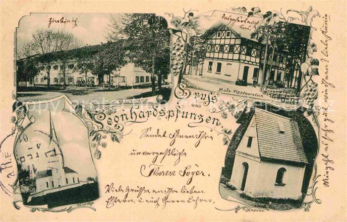 Leonhardspfunzen Gasthaus Kirche Bade-Restaurant Kapelle