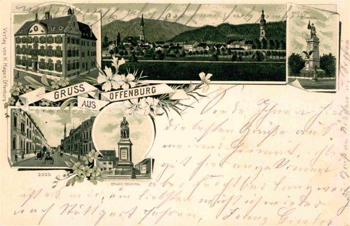 Offenburg Kriegerdenkmal Rathaus Bahnhofstrasse