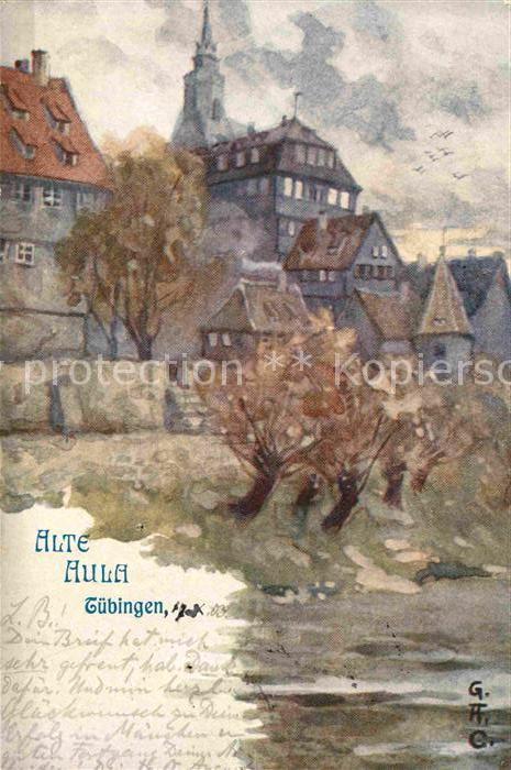 TueBINGEN BW Alte Aula Kuenstlerkarte