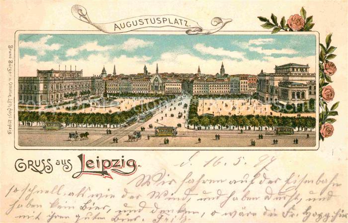 LEIPZIG Sachsen Augugstusplatz